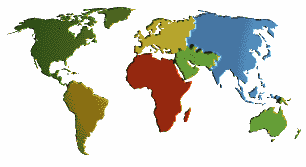 World map flashing - 45K.  (You can also choose from the hotlinks below)