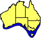 distribution map of Black Keyhole Limpet