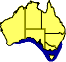 Distribution map of the Tubercled Crab