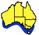 Distribution map of the Seaweed Decorator Crab